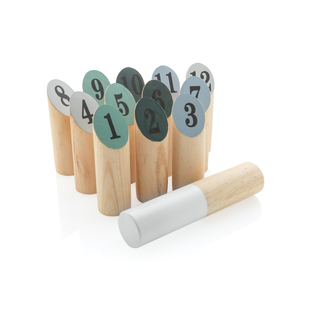 Juego bolos de madera